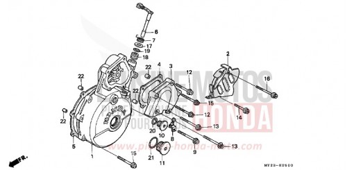 COPERCHIO CARTER MOTORE SINISTRO NX650N di 1992